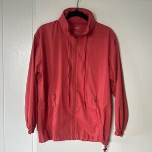 Girlfriend Collective Coral Pink Peregrine Windbreakerrunning jacket zip up XXS